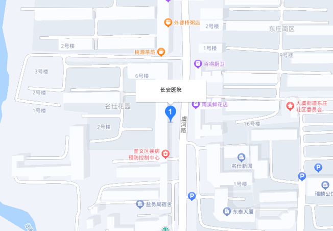 潍坊长安医院地图